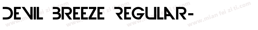 Devil Breeze Regular字体转换